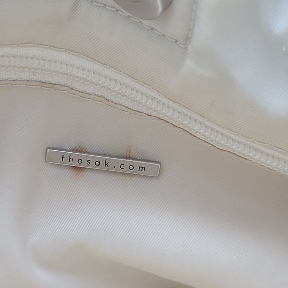 The Sak 7x9 Fabric Knotted Shoulder Handbag Creme - Picture 7 of 8